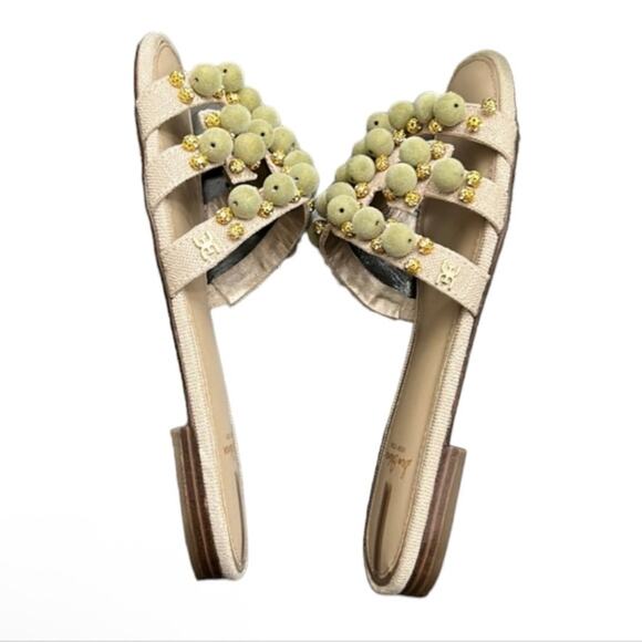 Sam Edelman Bay Embellished Slide Flat Sandal Size 7.5 - Picture 5 of 12